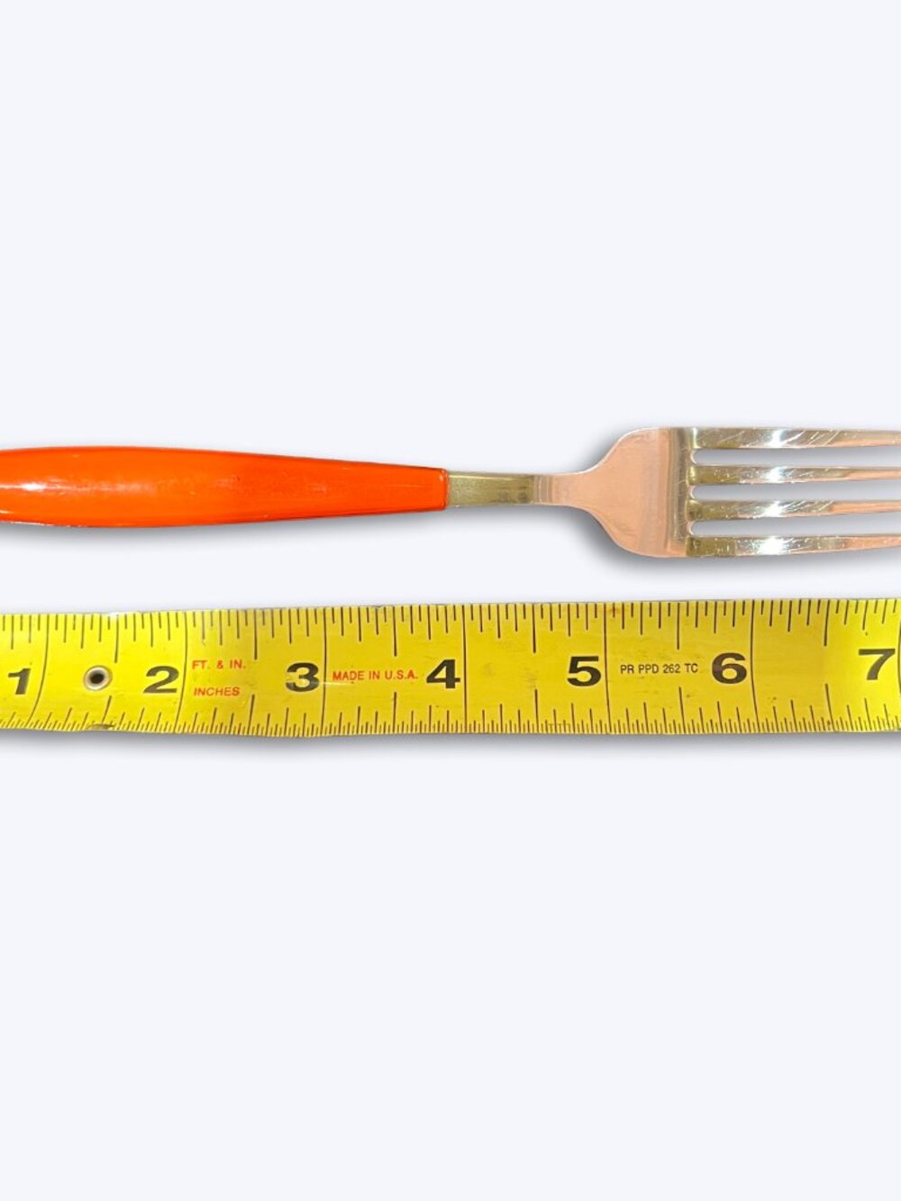 Fiesta Jamboree Poppy Orange Salad Forks Set 4 Cambridge Stainless 7" Flatware - Picture 8 of 8